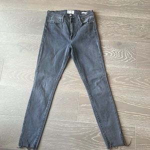 Frame Le High Skinny Gray Jeans. Size 27.